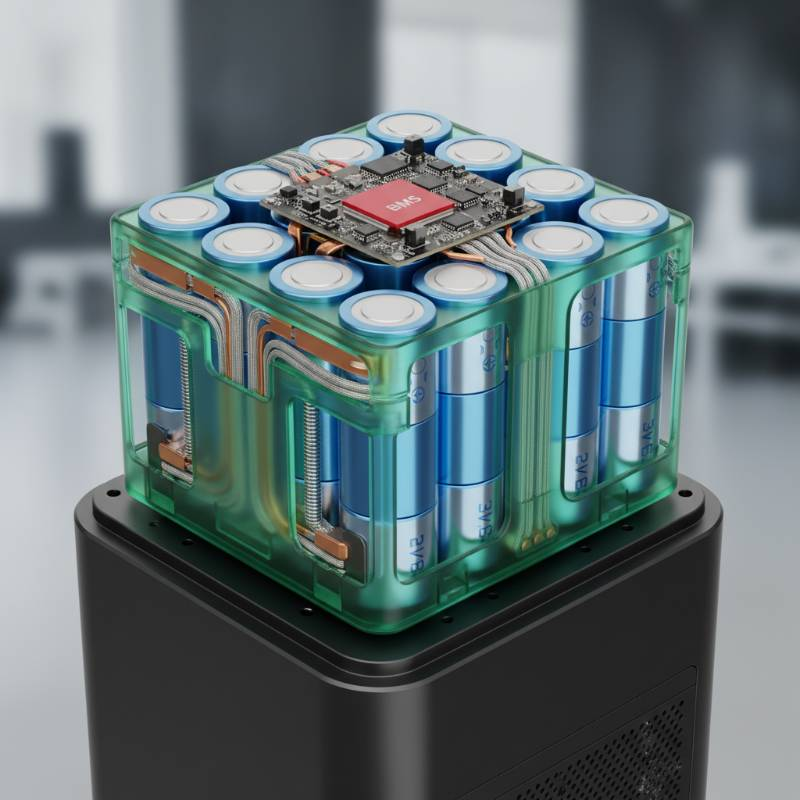 nternal 21700 battery array for electronic device