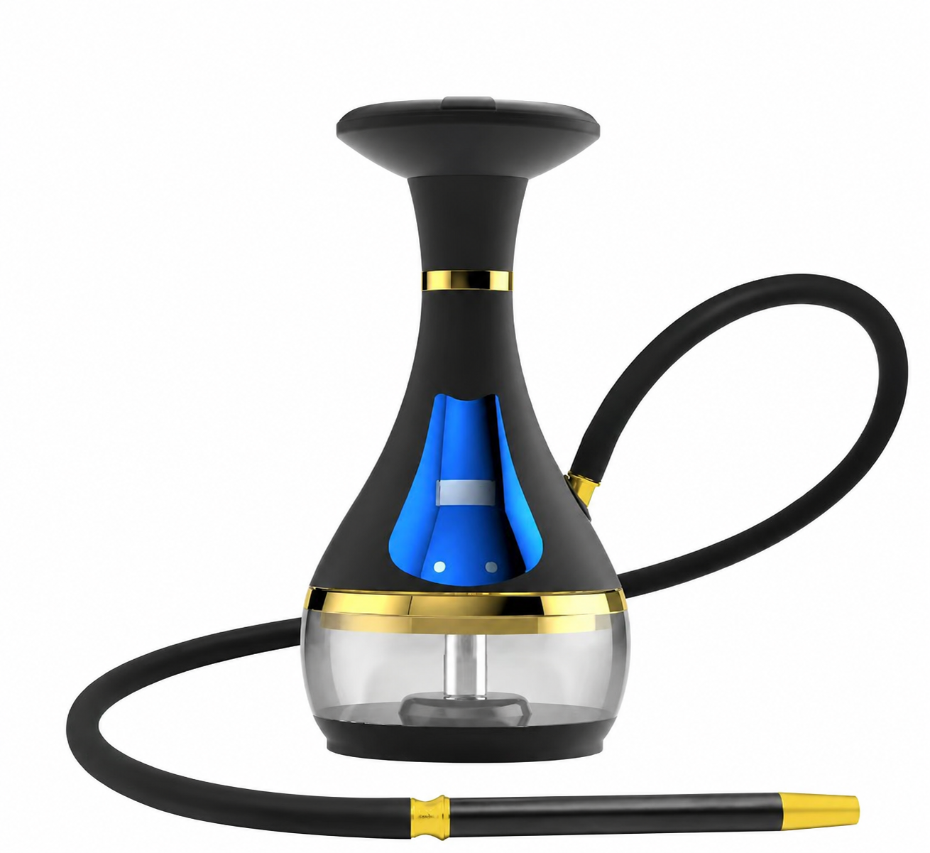 black gold electric hookah