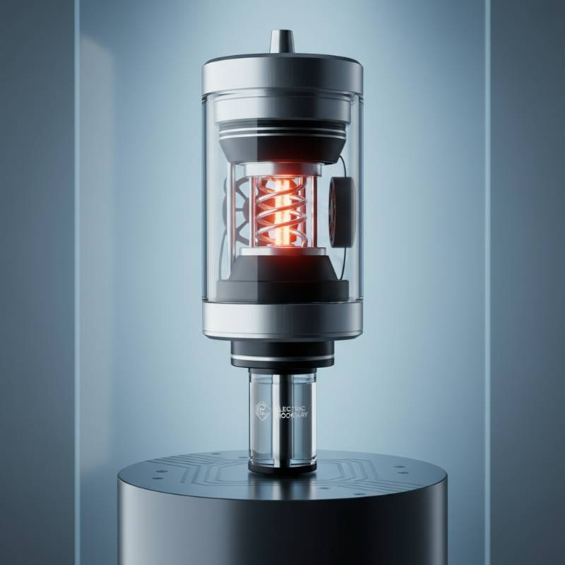 Close up of a high-tech electric hookah heating head showing precision temperature controls.
