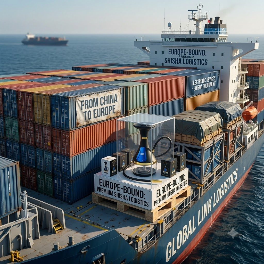 Logistics cargo ship from China to Europe