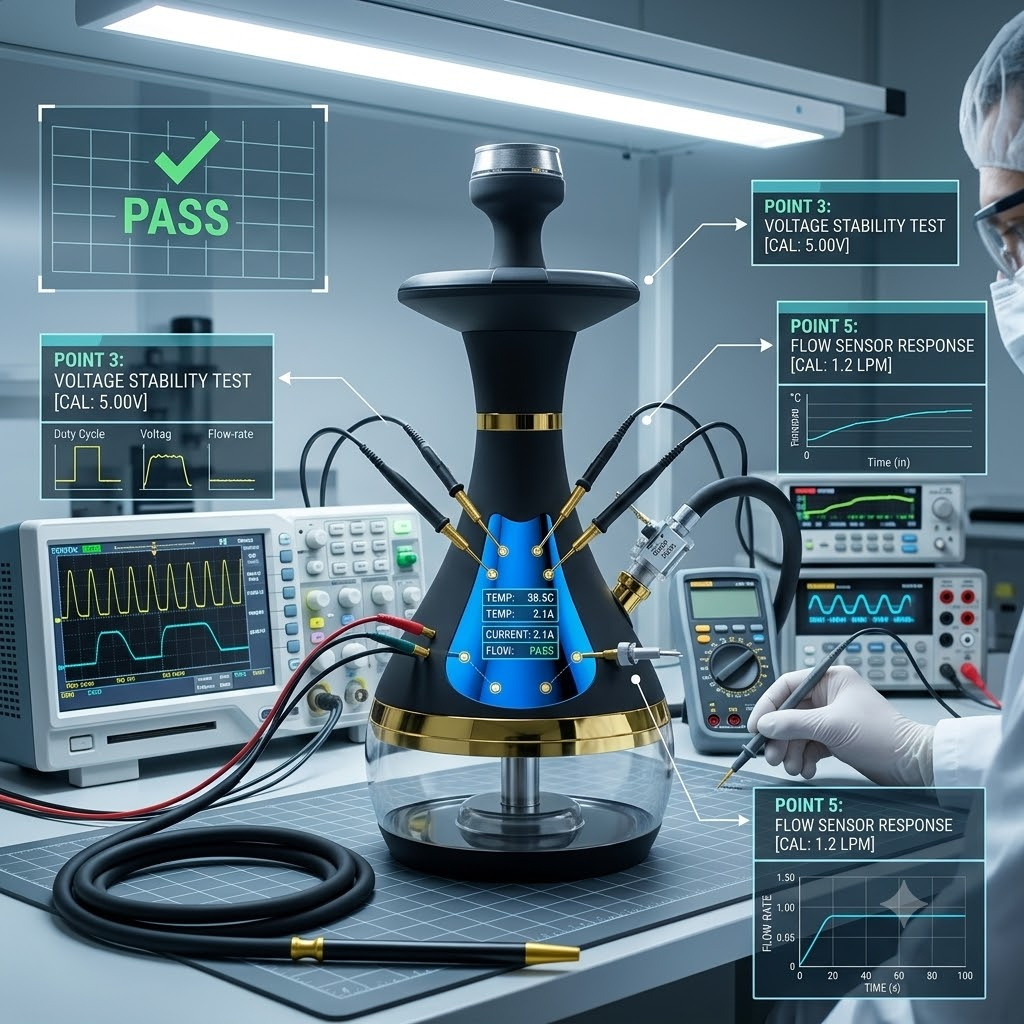 Industrial quality control testing of electronic components