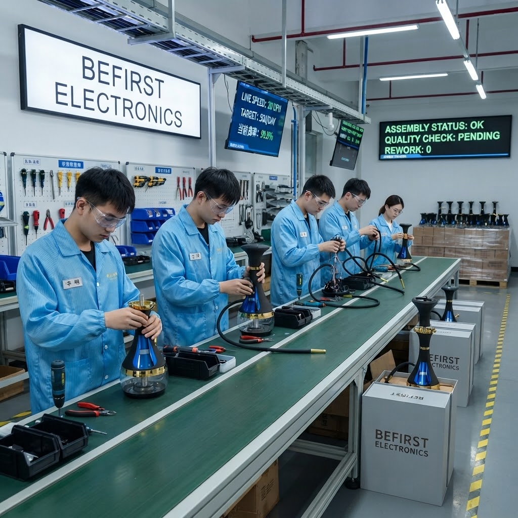 china Electric hookah factory assembly line