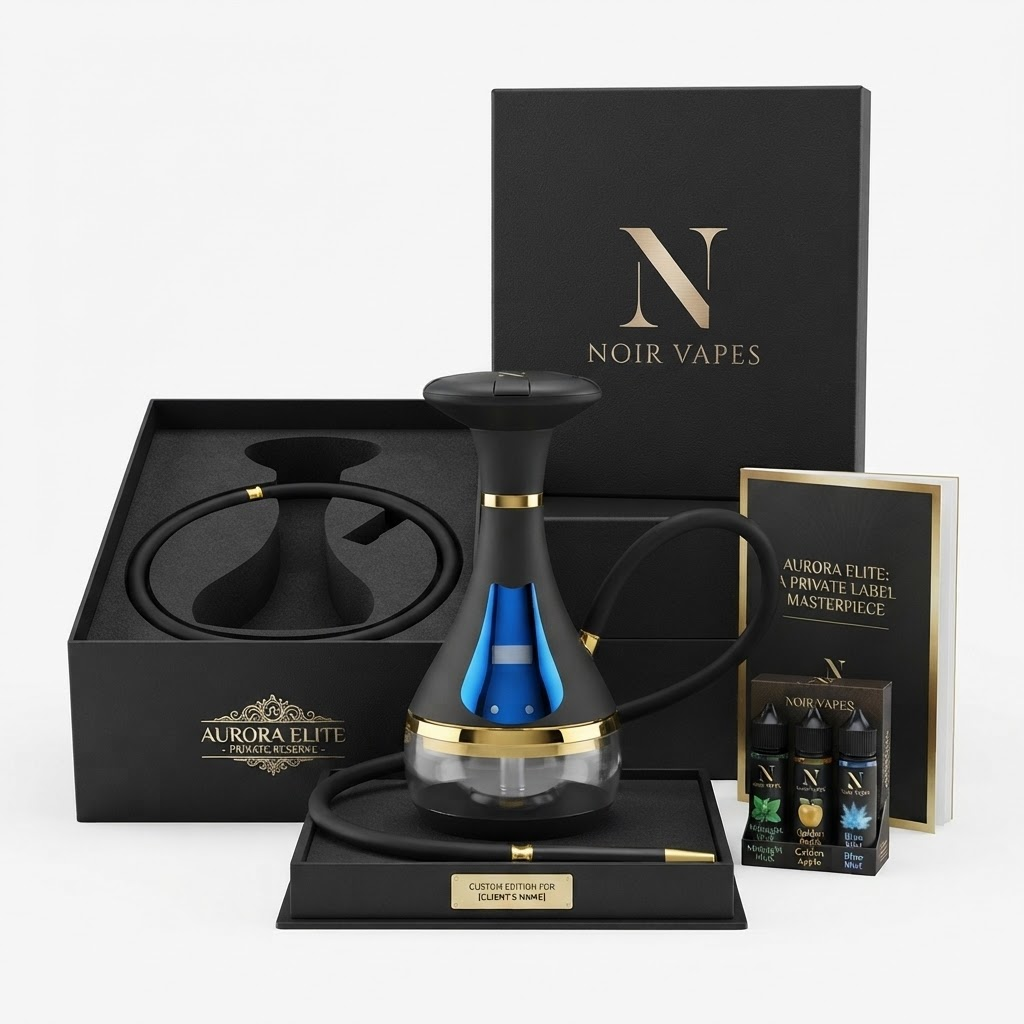 Private label electric hookah packaging and design